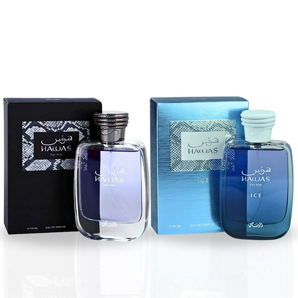 RASASI Hawas & Hawas Ice For Him EDP Sprays 100ML (3.4 OZ