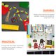 thumbnail image 2 of FELTECHELECTR Guirnalda de cuentas de madera con borlas para el regreso a clases, decoración rústica para colgar cuentas de madera, 2 of 7