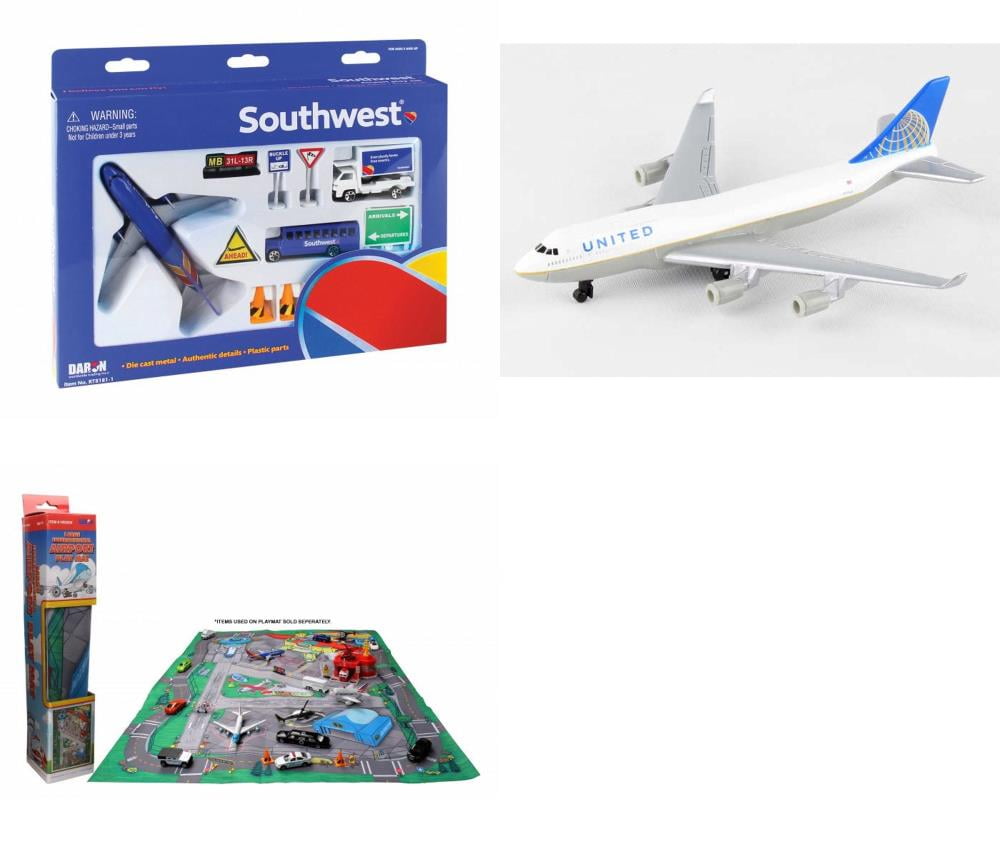 Assorted Airport Playset With Sound Jumbo Jet Plane Aeroplane Sky Machine Toy 
