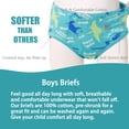 thumbnail image 3 of Hbhpov Little Boys Cotton Briefs Soft Undies Toddler Kids Underwear 6 Pack, Size 2-10T, 3 of 6
