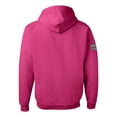 thumbnail image 2 of Wild Bobby Breast Cancer Awareness Shirts Faith Pink Ribbon Sunflower USA Flag Sleeve Unisex Hoodie Sweatshirt, Fuschia, XX-Large, 2 of 7