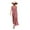Deep Red, variant on Women's Strapless Split Maxi Dress Sleeveless Solid Floral Pattern With Slit Maxi Ninety five% Polyester Five% Spandex