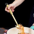 thumbnail image 6 of ReaNea Gold Pasta Spoon, Stainless Steel Pasta Spaghetti Server, Noddle Fork, 6 of 7