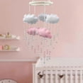 thumbnail image 3 of Baby bed mobile 3D cloud baby wind chime nursery girl crib bed clock, 3 of 5