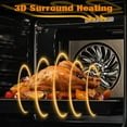 thumbnail image 4 of Powerful 24" Built-in Electric Single Wall Oven – 2.5 Cu.Ft, 8 Baking Modes with Convection, Air Fry & Steam, 3000W 240V, Mechanical Knobs, Double-Layer Glass Door, Easy-Clean, Ideal for Kitchen, 4 of 8
