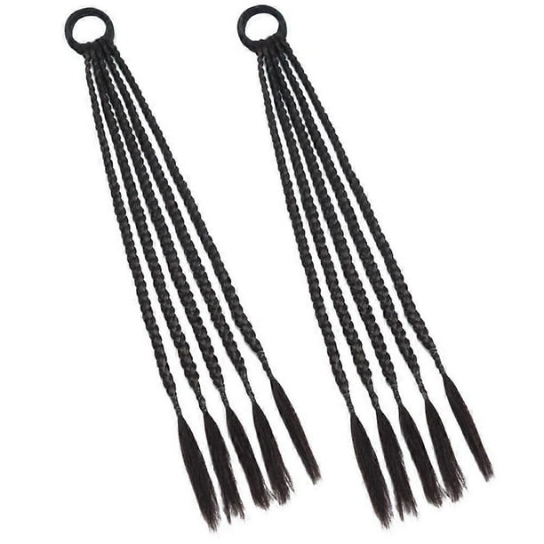 Fishbone Braid Ponytail Extension for Decoration 2Pcs Long Braided Ponytail