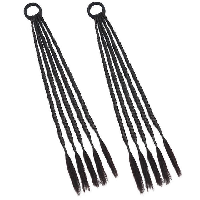 Fishbone Braid Ponytail Extension for Decoration 2Pcs Long Braided Ponytail