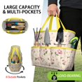 thumbnail image 2 of Garden Tool Bag,Pioneer Flower Floral Print Pattern Garden Tool Organizer,Garden Gifts,Waterproof Multi-Pocket Garden Tool Storage 11.8x5.5x11.4 Inch(Tools NOT Included), 2 of 6