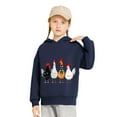 thumbnail image 3 of UQJfacai Girls Chicken Graphic Hoodies Toddler Thanksgiving Hooded Sweatshirts Fall Winter Cute Chicks Hoodie Tops 2-7 Years, 3 of 6