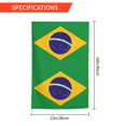 thumbnail image 3 of Bandera de Brasil para jardín, 30 x 45 cm, doble cara, para exteriores, decoración de interiores y estilo rústico., 3 of 7