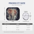 thumbnail image 3 of Sikiie Elephant in Smoke Print Foldable Car Windshield Sun Visor, Car Window Sunshade Suitable for Sedan, SUV and Truck Car Accessories-Large, 3 of 6