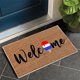 thumbnail image 1 of Felpudo de bienvenida del Día de la Independencia | Alfombra antideslizante de poliéster para interior y exterior de 60 x 40 cm | Decoración navideña | Tapete rascador para puerta de entrada, gar, 1 of 5