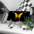 thumbnail image 3 of 1 Pcs 2D Flat License Plate Covers & Frames, Yellow Butterfly For Decorative Front, Waterproof For Decoration Aluminum License Plate Covers & Frames Cover For Men Women, 12" X 6", 3 of 6
