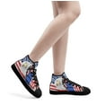 thumbnail image 5 of American Bald Eagle High Top Canvas Shoes Sneakers Black Size 9.5, 5 of 7