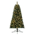thumbnail image 2 of Home Heritage Cashmere 5' Artificial Half Christmas Tree Prelit LED Lights, 2 of 9