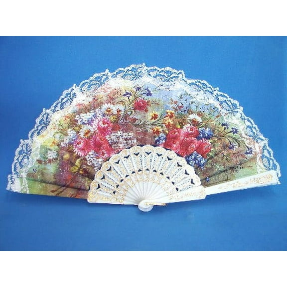 White Lace Spanish Hand Fans