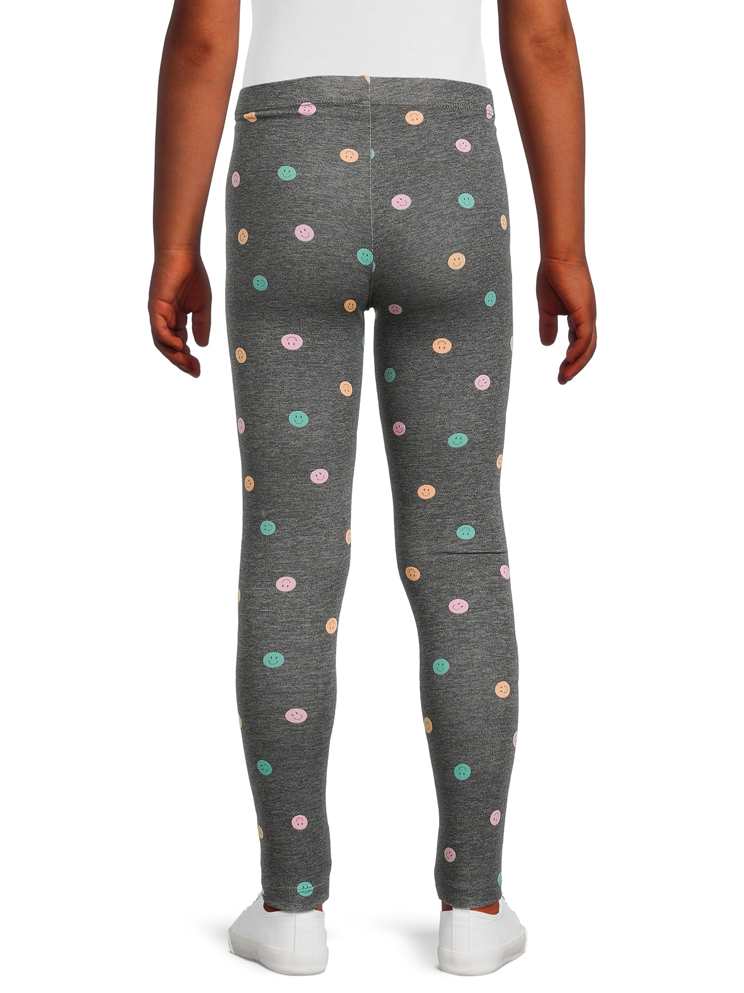 Wonder Nation Girls Kid Tough Leggings, 3-Pack, Sizes 4-18 & Plus