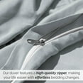 thumbnail image 4 of Southshore Fine Living, Inc. Premium Collection Oversized Twin Duvet Cover Bedding Set, Light Blue, 4 of 9