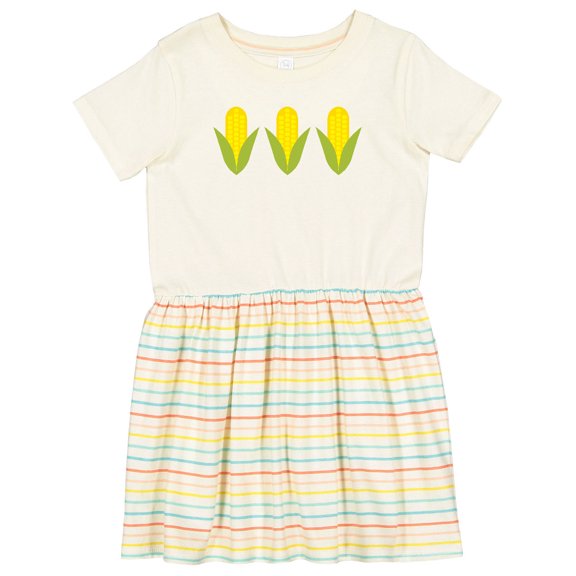 Inktastic Corn Lover Girls Toddler Dress