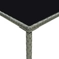 thumbnail image 5 of vidaXL Garden Bar Table Grey 70x70x110 cm Poly Rattan and Glass, 5 of 5