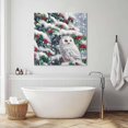 thumbnail image 3 of Christmas Owl Wall Art Painting on Canvas, Xmas Berry Botanical Snowflake Canvas Art Home Prints Wall Art Framed Modern Artwork for Living Room Bedroom Wall Decor 12x12in, 3 of 9