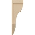 thumbnail image 3 of 6"W x 12"D x 36"H Thin Bryant Rough Cedar Woodgrain TimberThane Corbel, Primed Tan, 3 of 6