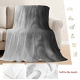 thumbnail image 5 of Black Grey Ombre Blanket Soft Cozy Warm Throw Blanket for Couch, Plush Fuzzy Flannel Fleece Blankets for Sofa, Coastal Beach Modern Abstract Art Bed Blankets Lightweight Gifts for Women, 30"x40", 5 of 9