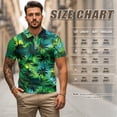 thumbnail image 6 of Aplkyhs Matching Golf Shirts for Couple His and Hers Golf Shirts Green Tropical Palm Tree 4-Way Stretch Matching Mens Hawaiian Shirt Suitable for Tennis Enthusiasts Quick Dry, 6 of 6