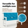 thumbnail image 4 of vidaXL Indoor/Outdoor Bench Cushions 2 pcs, Non-slip, Water-Repellent, Light Blue 47.2"x19.7"x2.8", 4 of 8