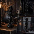 thumbnail image 7 of Qjidjing Halloween Skeleton Figurine, Desktop Ornament, 12cm Resin Plastic Build, Three Skeleton Set, Tabletop Display, Mantel Shelf, Spooky Indoor Decor, 7 of 7
