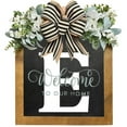 thumbnail image 4 of LCXmlly Guirlande de Porte Ferme Bienvenue Couronne de Porte d'Entrée avec Design Alphabet Sans Bavure, 4 of 6