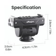 thumbnail image 3 of Adjustable Quick-Release Mount Adapter for Action Cameras, Durable Nylon & Stainless Steel Construction, Universal Fit, Black (4.3x2.0x2.9cm) for Secure & Fast Attachment, 3 of 8