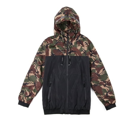- Big and Tall Men's Hooded Jackets Zip Up Jacket Camo Sweatshirt Hooded Windbreaker Jacket Coat Outwear M-6XL