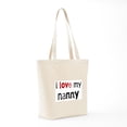 thumbnail image 7 of CafePress - I Love My Nanny Tote Bag - Unisex Canvas Tote Bag, Beige, 1-Piece, 7 of 7