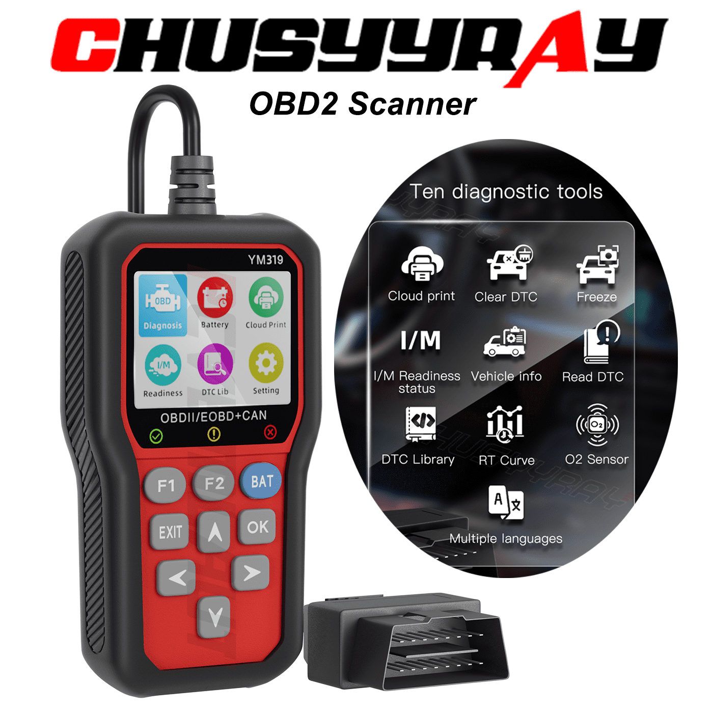 OBD2 Scanner Code Reader Check Engine Fault Car Diagnostic Tool
