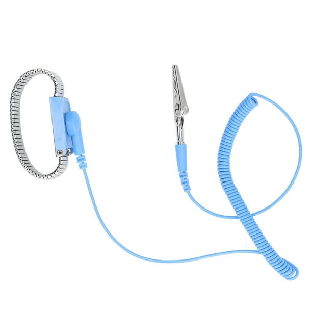 Luckdano Brazalete Anti Estático, Puesta A Tierra De La Muñeca ESD De La Pulsera Anti Estática Con Diseño Ajustable De Cable De 1,8 M Para La Protección Electrónica De