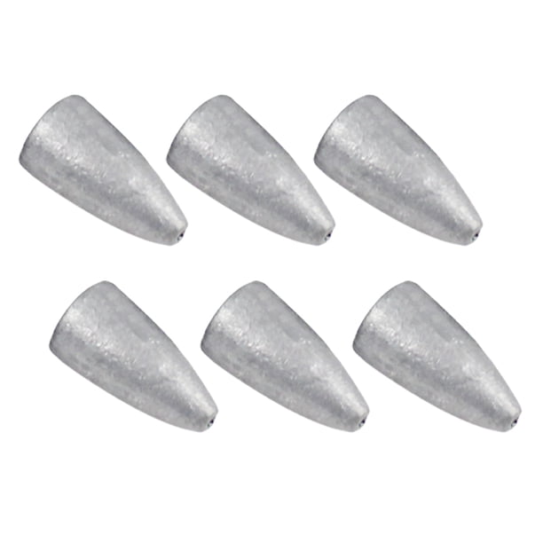 Toystoory Colgante de ojiva de con agujero pasante, pared interior lisa, diseño aerodinámico, pesos, superficie brillante, equipo de pesca Pescar 14g Toystoory OD020945-06