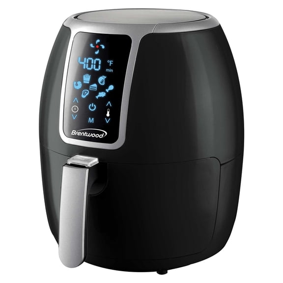 Brentwood 4 qt Electric Digital Air Fryer, Black