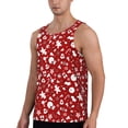 thumbnail image 2 of Pofeuu Red Christmas Cheer. Print Men's Workout Tank Tops Sleeveless Muscle Gym Shirt Quick Dry-4X-Large, 2 of 7
