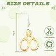 thumbnail image 2 of FACEGA Scissors All Purpose,Zinc Alloy Handle 4.5" Fabric Scissors for Cutting Clothes,Relief Pattern Sewing Scissors for Fabric Cutting,Multcolor3, 2 of 7