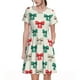 thumbnail image 1 of Balery Retro bows Vestidos sueltos de manga corta para mujer, vestidos de verano 2025, vestidos casuales de corte A con vuelo., 1 of 6