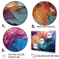 thumbnail image 3 of Designart "Beauty In Liquid Aurora Borealis Charm IV" Aurora Borealis Floater Framed Canvas Prints, 3 of 5