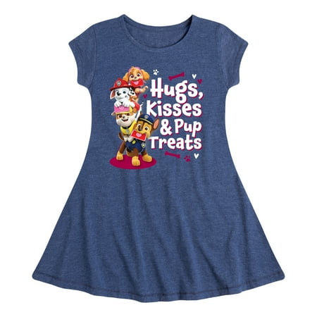 

Paw Patrol - Hugs Kisses Pup Treats - Toddler And Youth Girls Fit And Flare Dress