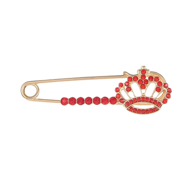Elegant Crystal Brooch Pin For Blouse Scarf Shawl Fashion Jewelry Accessory For Women Gold Silver Rhinestone Decorative Clip