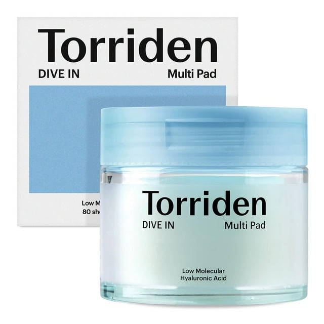 Almohadillas de tóner Torriden Dive-in Vegan Hyaluronic Acid (80 almohadillas)