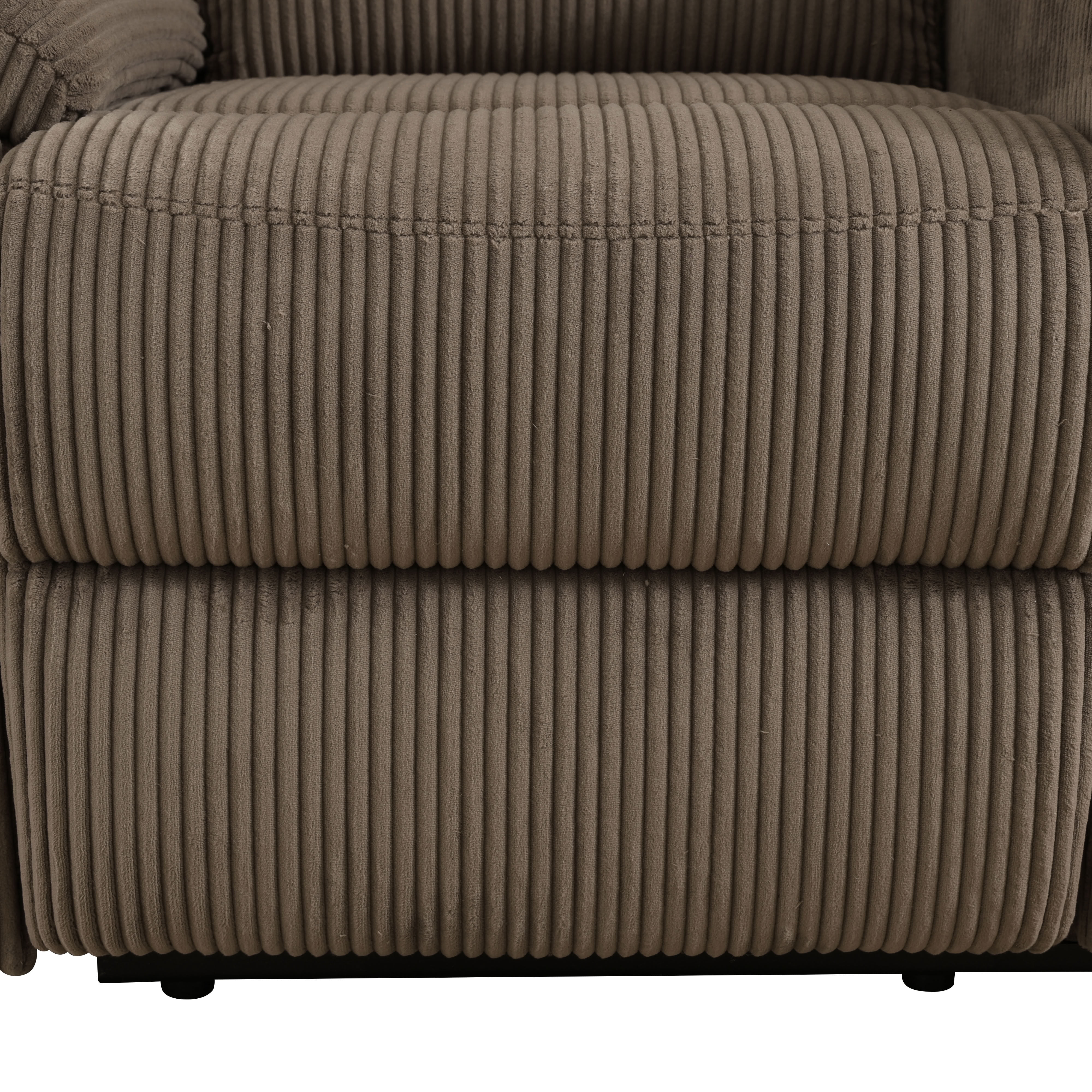MAYEERTY 5-Seater Intelligent Recliner Sofa Set - Thick Stuffed Fabric with Storage & Cup Holders for Living Room & Home Theater