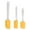 Yellow, variant on 3pcs Kitchen Cooking Flexible Silicone Spatula Set Heat Resistant Turner Scraper Baking Utensils Red