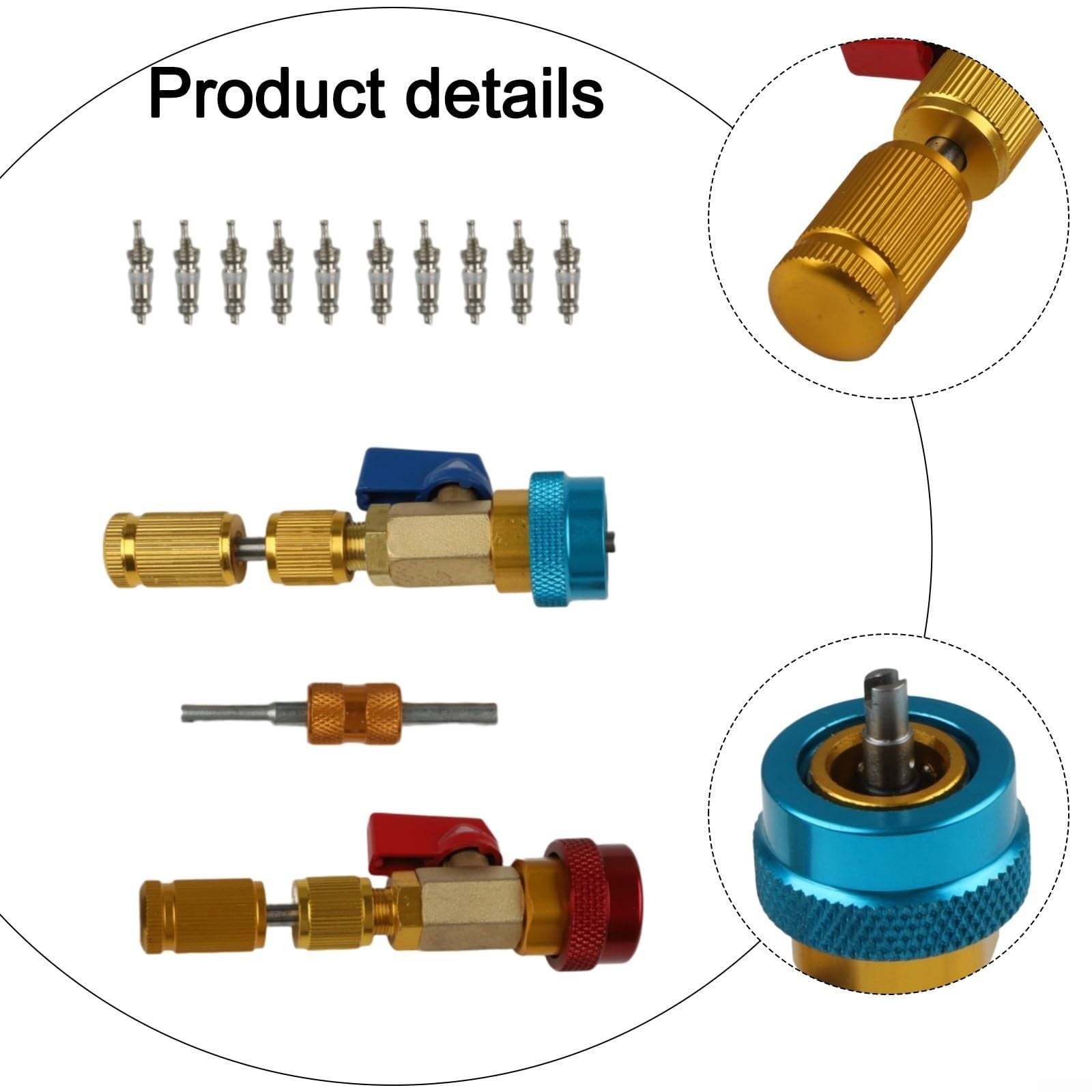 R134A Core Quick Remover Installer High Pressure Core Remover Tools Kit For R134A Refrigerant Conditioner System1pc