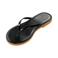 thumbnail image 2 of Flip Flops for Women, Womens Sandals, Flip Flops for Women Footwear- Lightweight and Memory Foam Insole Sandals for Women 2026 - Durable Non-Slip Beach Essentials Flats for Women Sandals, Black 5.5, 2 of 8