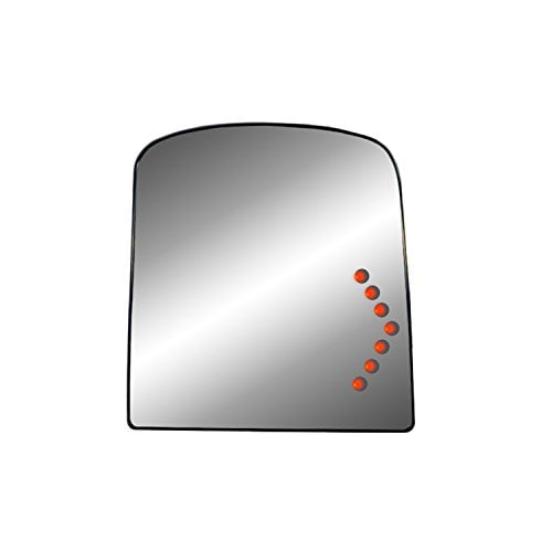 Fit System 30253 Passenger Side Heated Replacement Mirror Glass with Backing Plate 